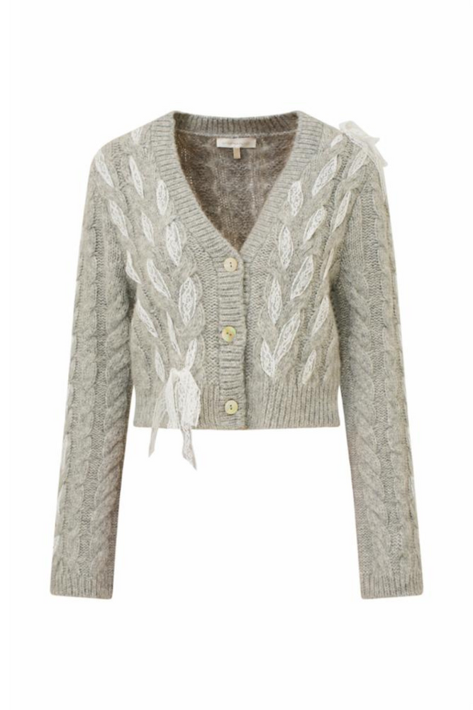 Louella Cardigan in Silver Mist