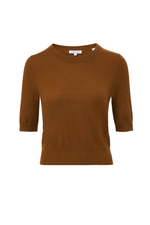 Shana Cashmere Sweater in Whiskey