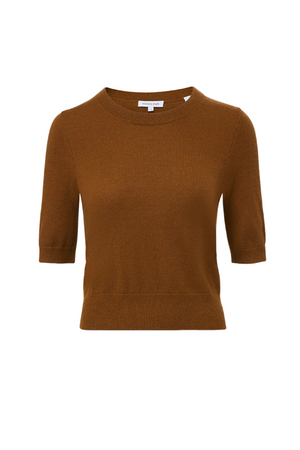 Shana Cashmere Sweater in Whiskey