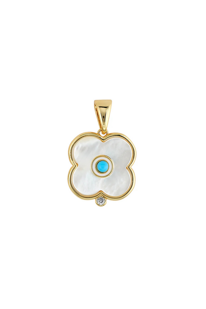 Mother of Pearl Evil Eye Charm