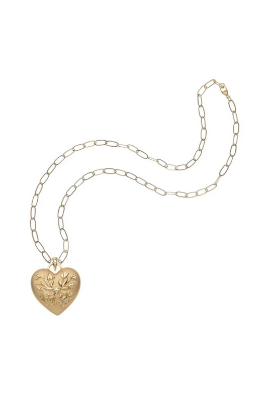 HOPE Through All Season Puffy Heart Necklace