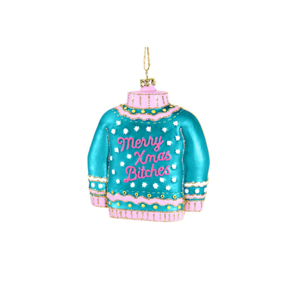 Blue Christmas Sweater Ornament