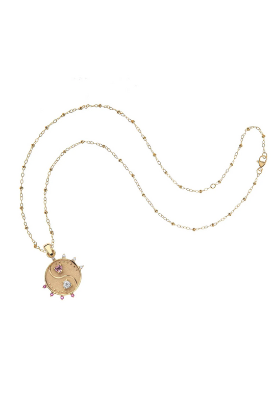 BALANCE Petite Embellished Coin Necklace