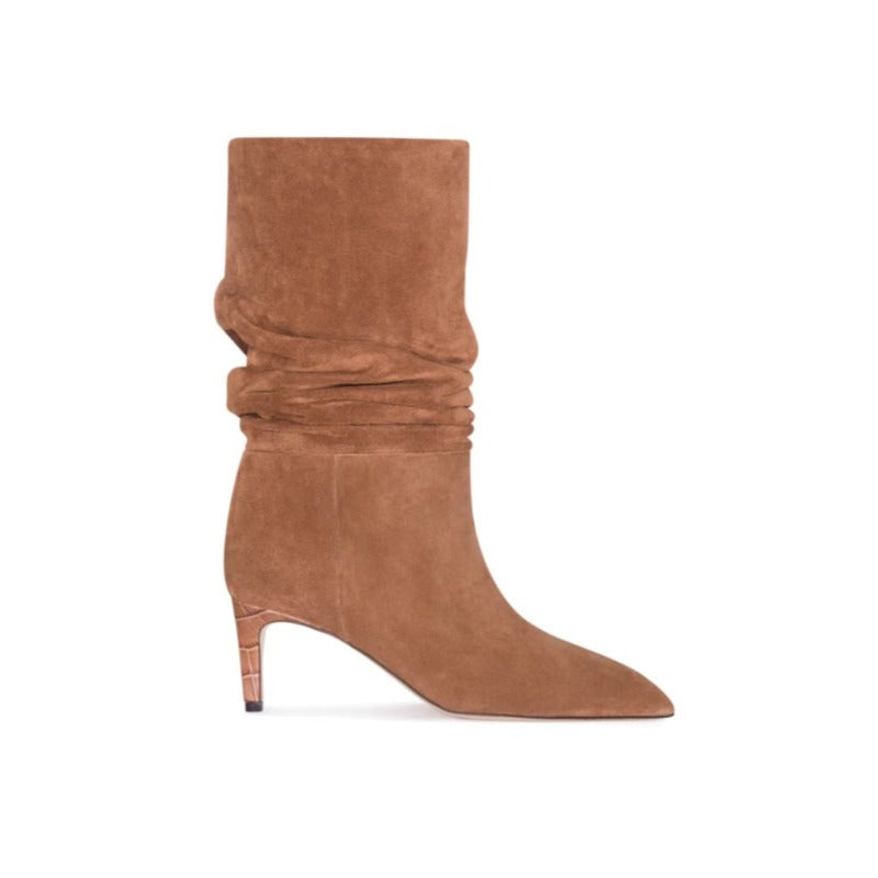 Slouchy 60 Boot in Canyon Brown Calf Suede