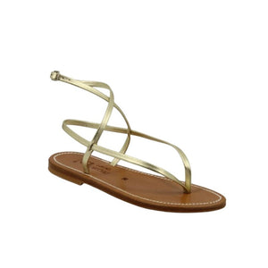 
            
                Load image into Gallery viewer, Delta Sandal in Lame Platine
            
        