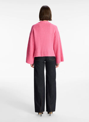 Venice Cashmere Cardigan in Margo Pink