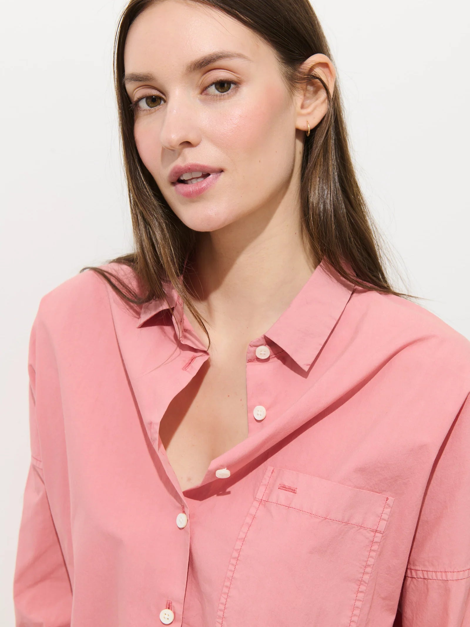 Jo Shirt In Cotton Poplin Tulip