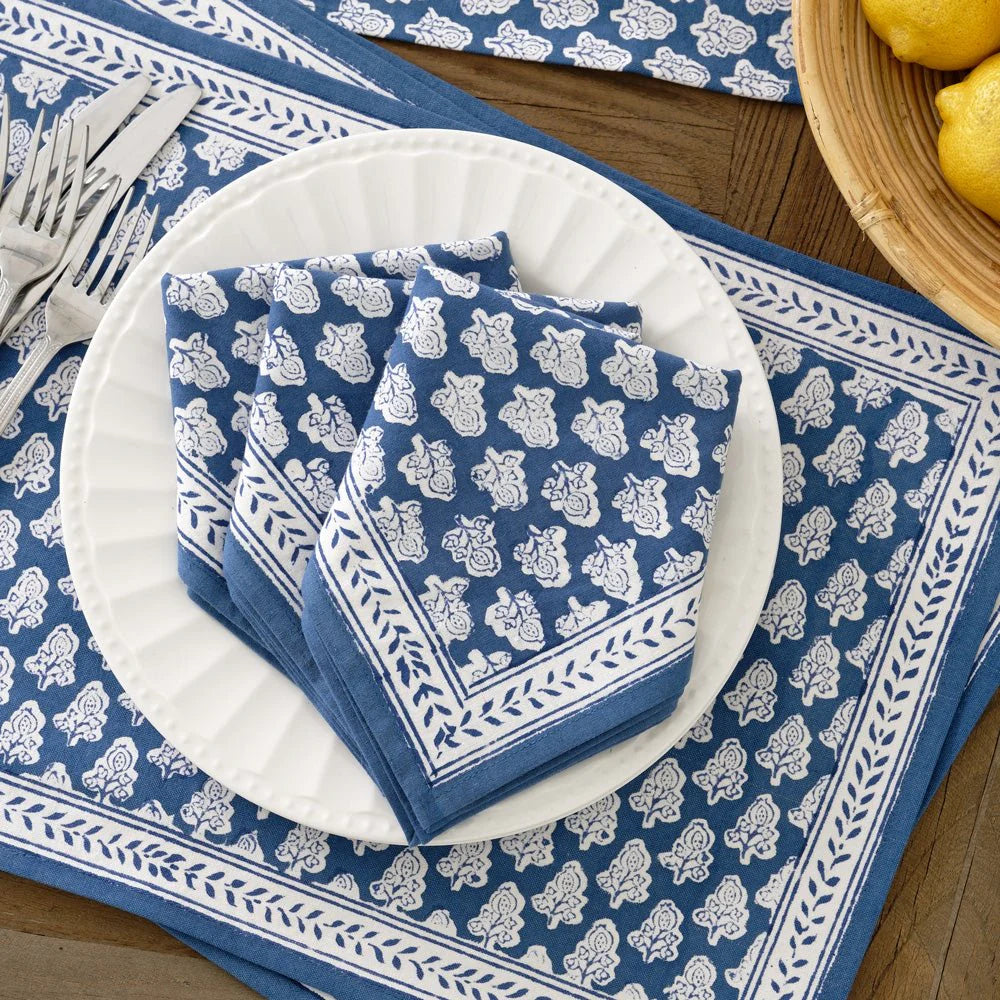 Pom Buti Denim Napkin | Set of 4