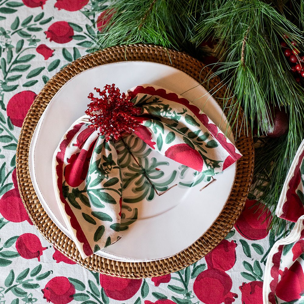 Pomegranate Vine Napkin | Set of 4