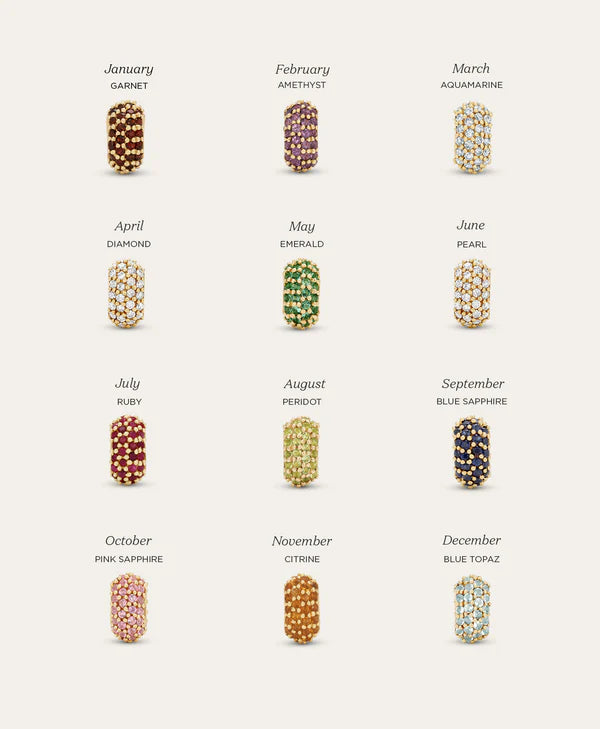 Wide Pavé Diamond Mini Bead