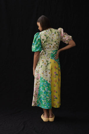 
            
                Load image into Gallery viewer, Kenzie Patchwork Midi Dress
            
        