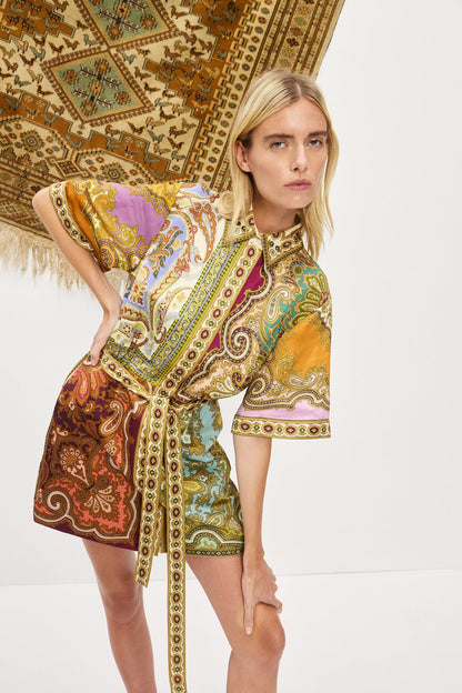 Clemenza Spliced Mini Dress