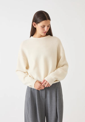 Artemis Cashmere Sweater in Ivory