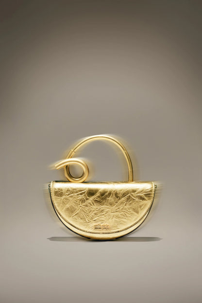 Azariah Nano Crossbody Bag in Brass