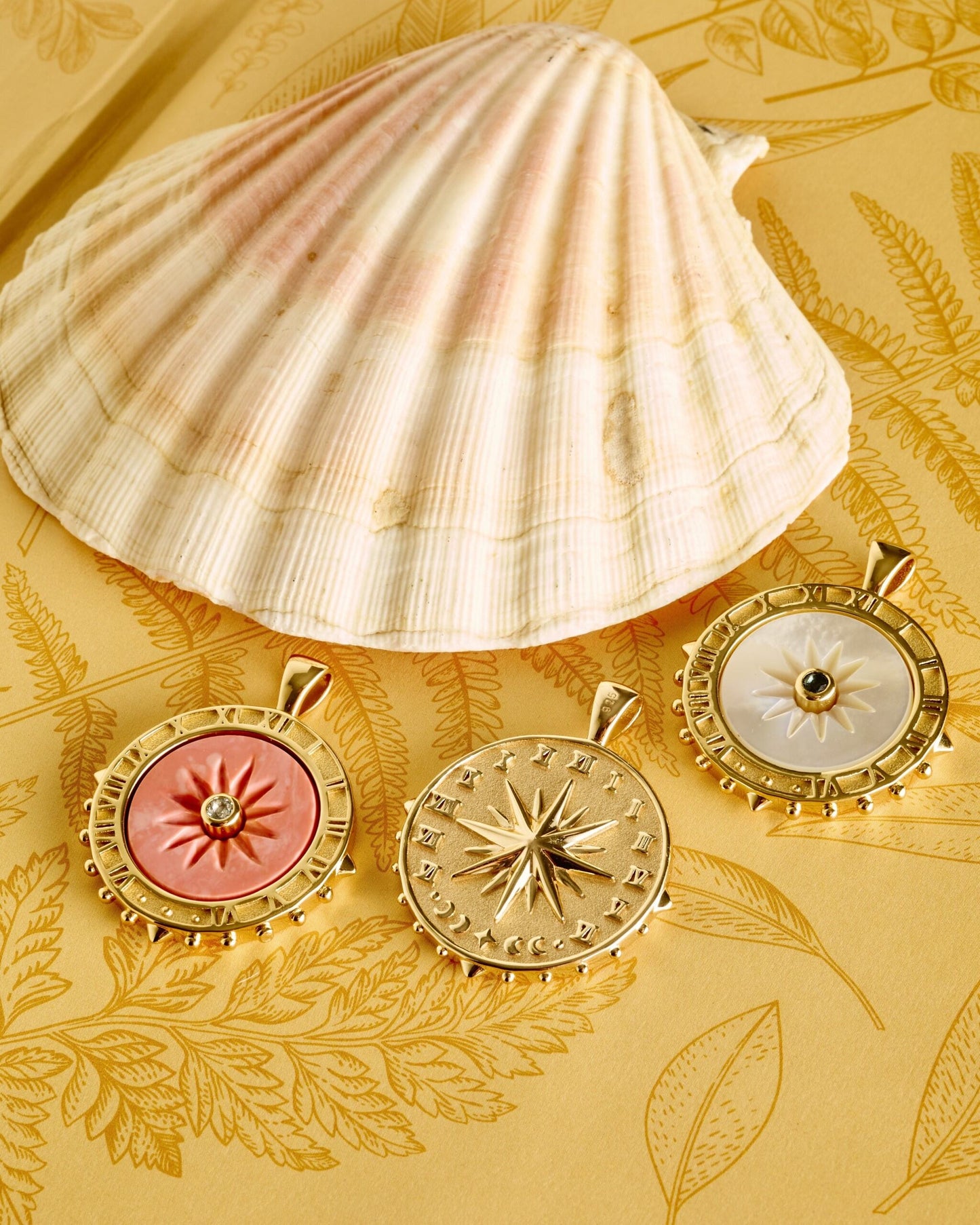FOREVER La Vie En Soleil Covered Coral Stone Necklace