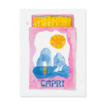Capri Matchbook Watercolor Print-