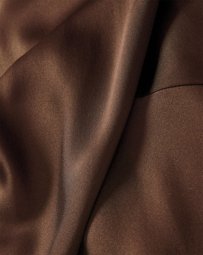 Sparrow Silk Blouse in Walnut