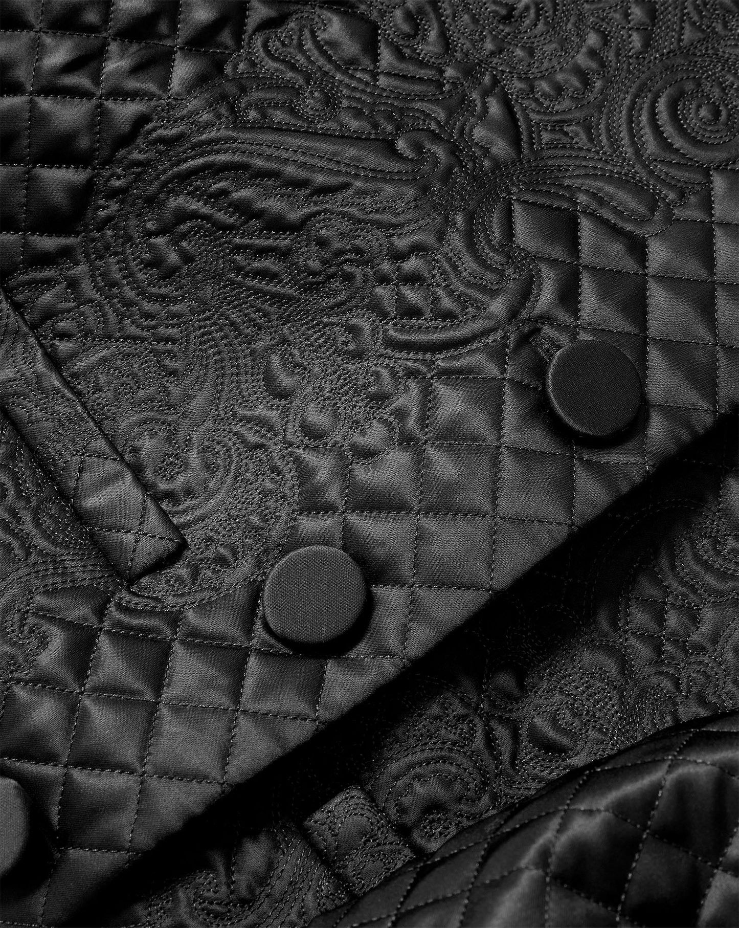 Drake Quilted Jacket in Black