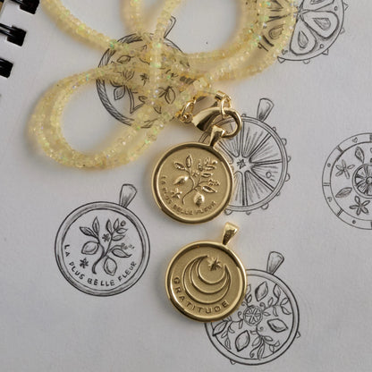 GRATITUDE JW Original Pendant Coin Necklace