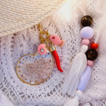 Madaket Fish Charm in Pink Coral