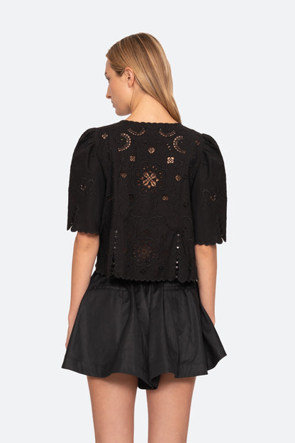 Gardener Top in Black