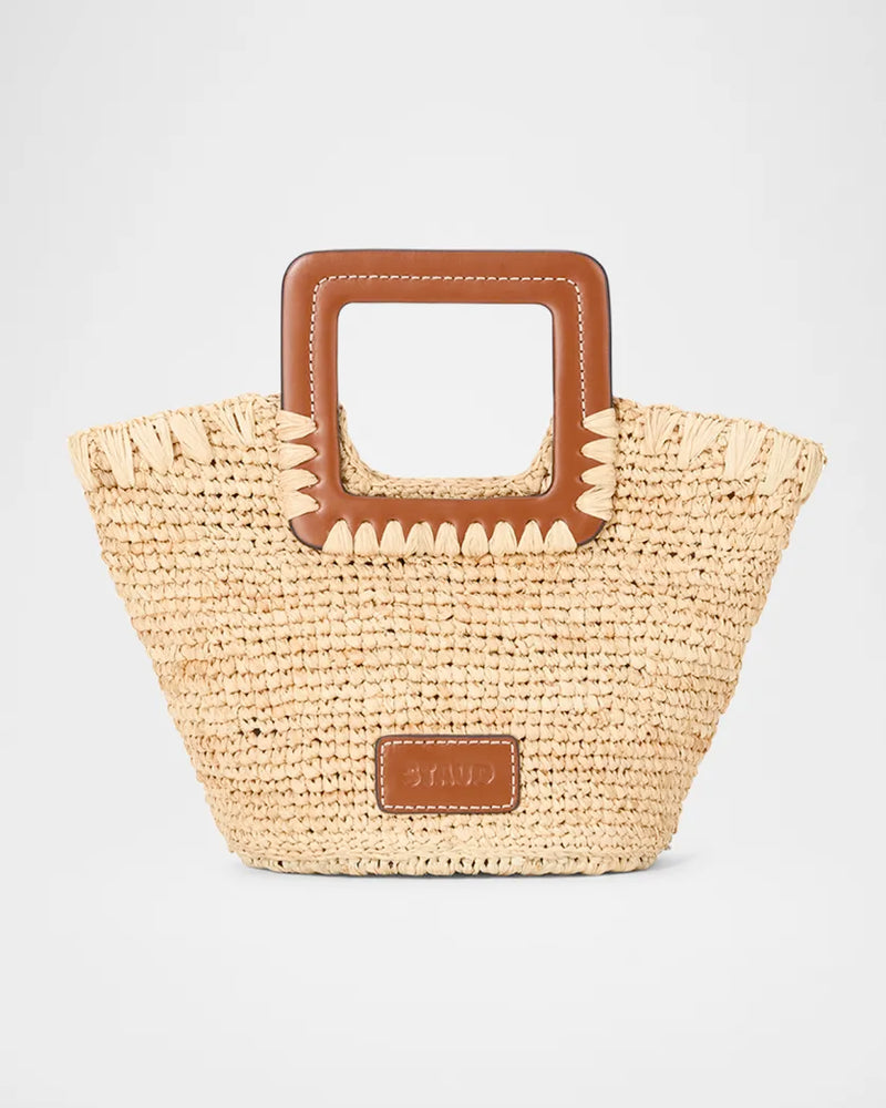 Shirley Mini Raffia Bucket Bag