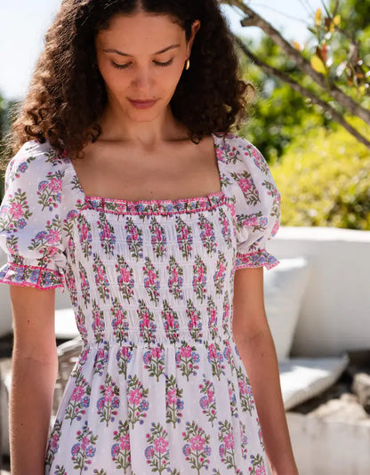 Schiffli Folk Posey Palermo Dress