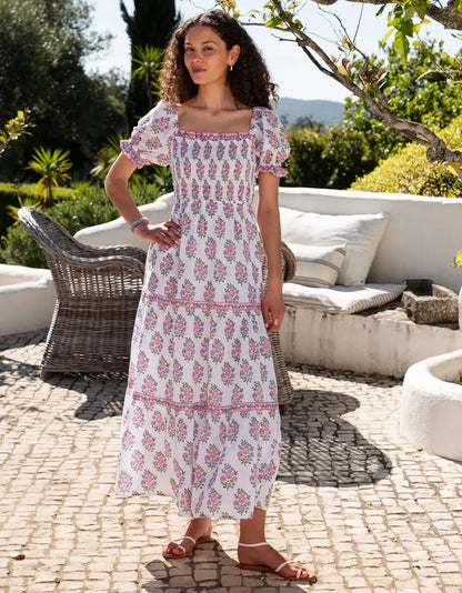 Schiffli Folk Posey Palermo Dress