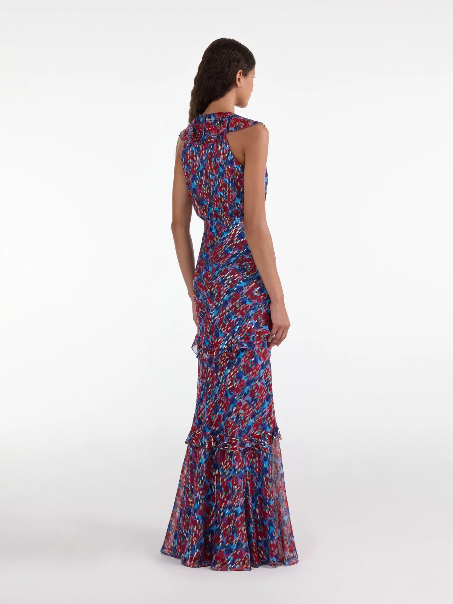 Rita Dress in Quail Sky