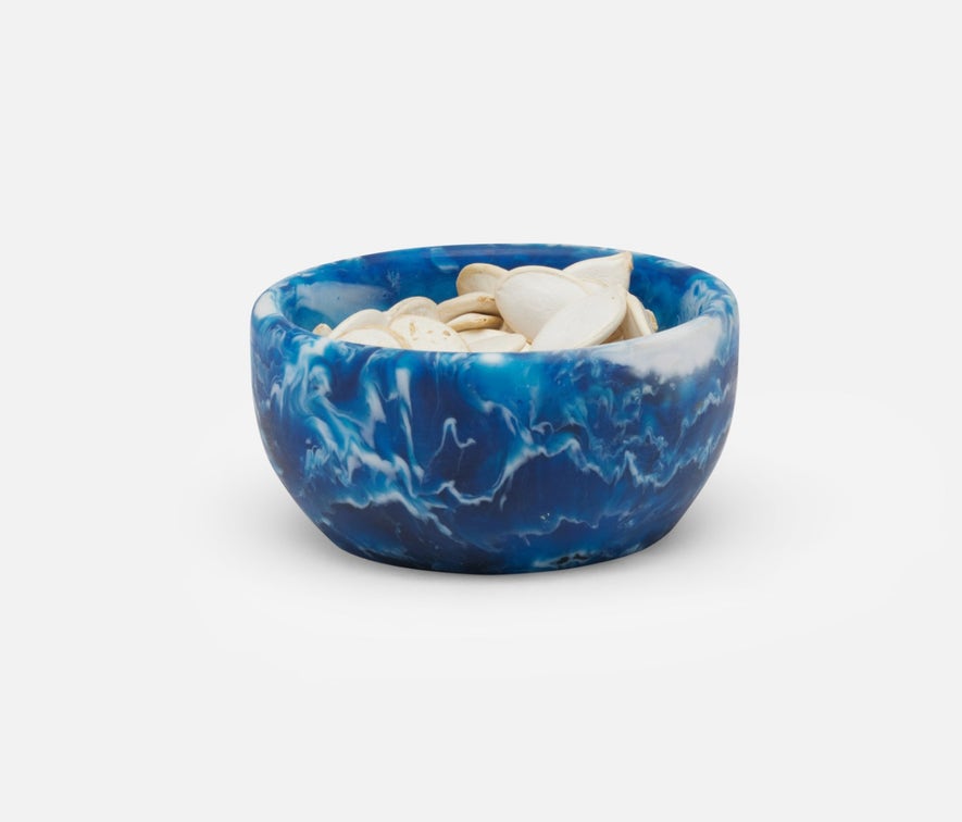 Hugo Blue Swirled Pinch Bowl