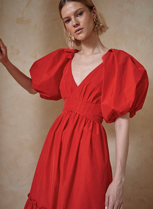 Sylvie Dress in Red