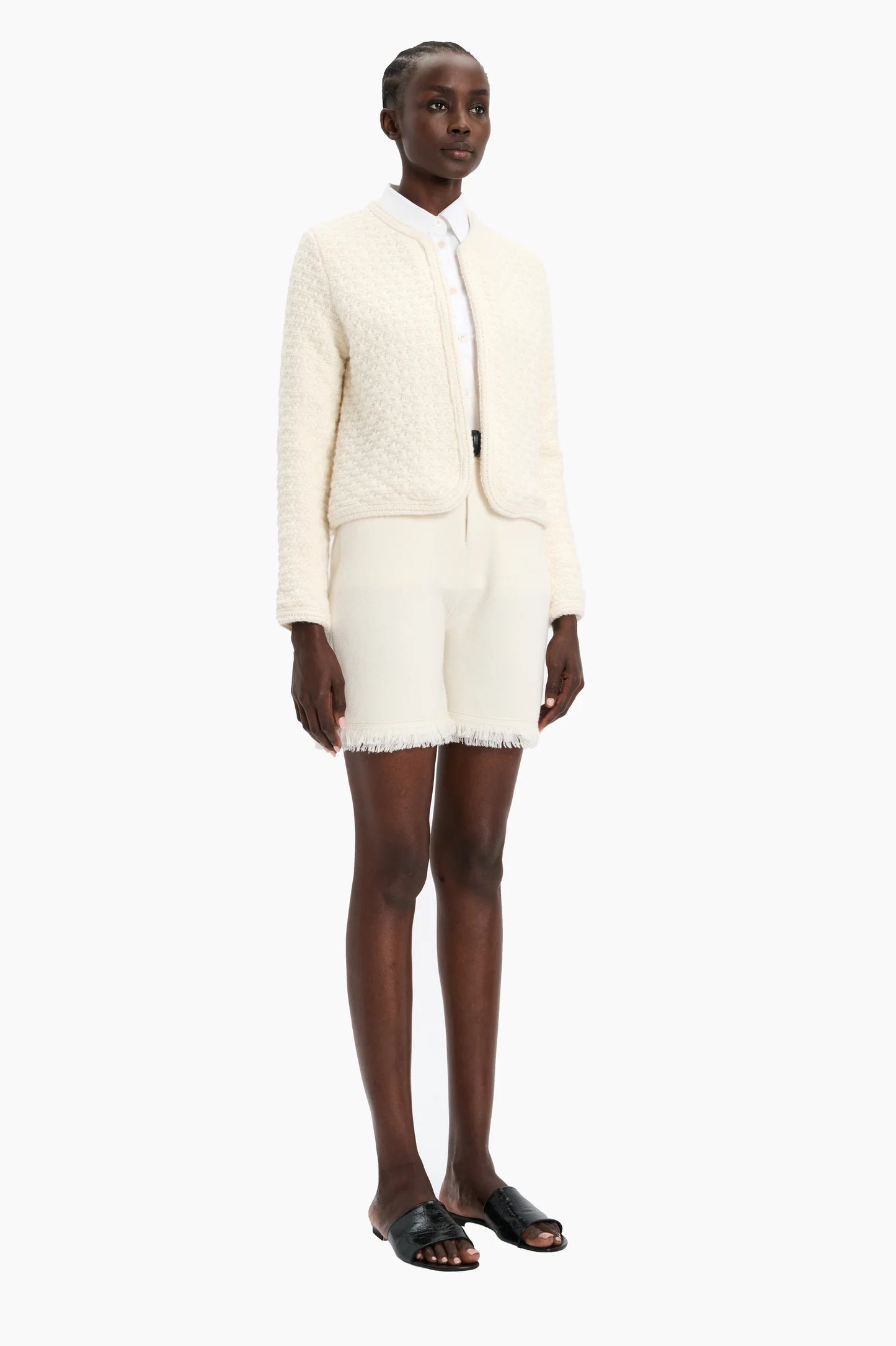 The Tate Jacket in Ivory