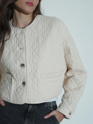 Soft Sand Paley Quilted Jacket