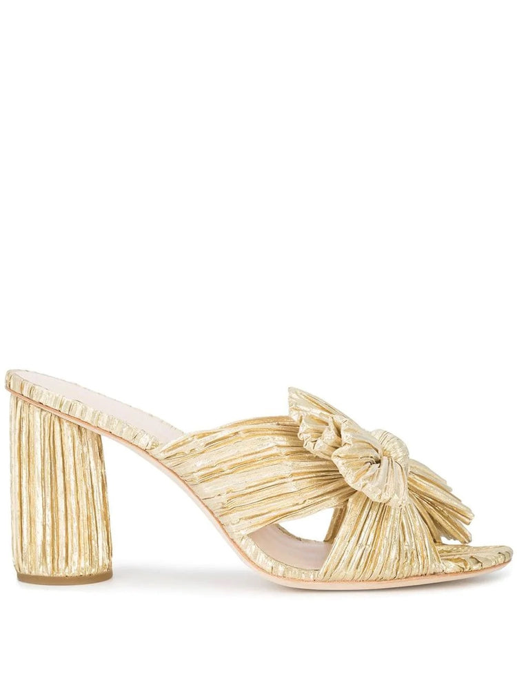 Penny Gold Bow Sandal