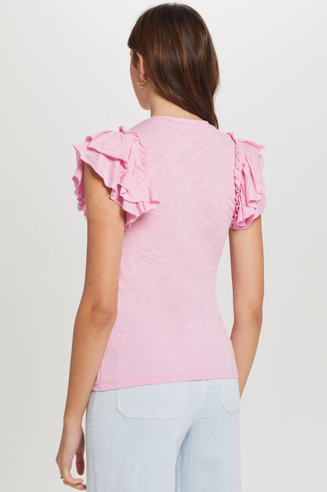 
            
                Load image into Gallery viewer, Double Ruffle Shell Tee
            
        