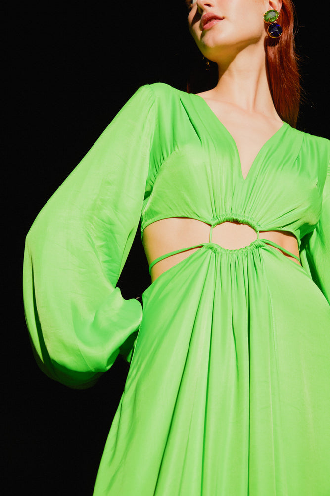 
            
                Load image into Gallery viewer, Lime Green Maxi Dress
            
        