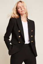Miller Dickey Jacket in Black with Gold Buttons