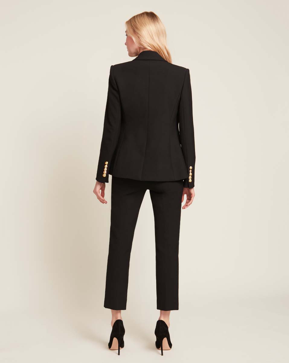 Miller Dickey Jacket in Black with Gold Buttons