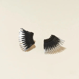 Black/Silver Mini Madeline Earrings