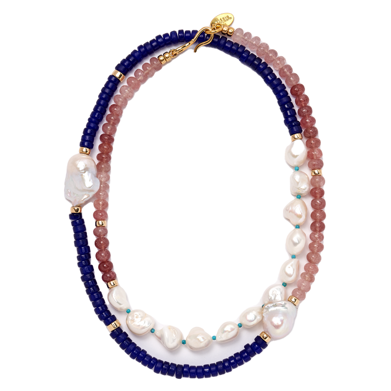 Clement Necklace in Azul