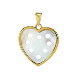 Petite Heart Pendant - Mother of Pearl