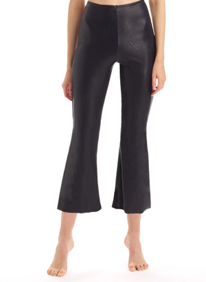 
            
                Load image into Gallery viewer, Faux Leather Crop Flare Legging
            
        
