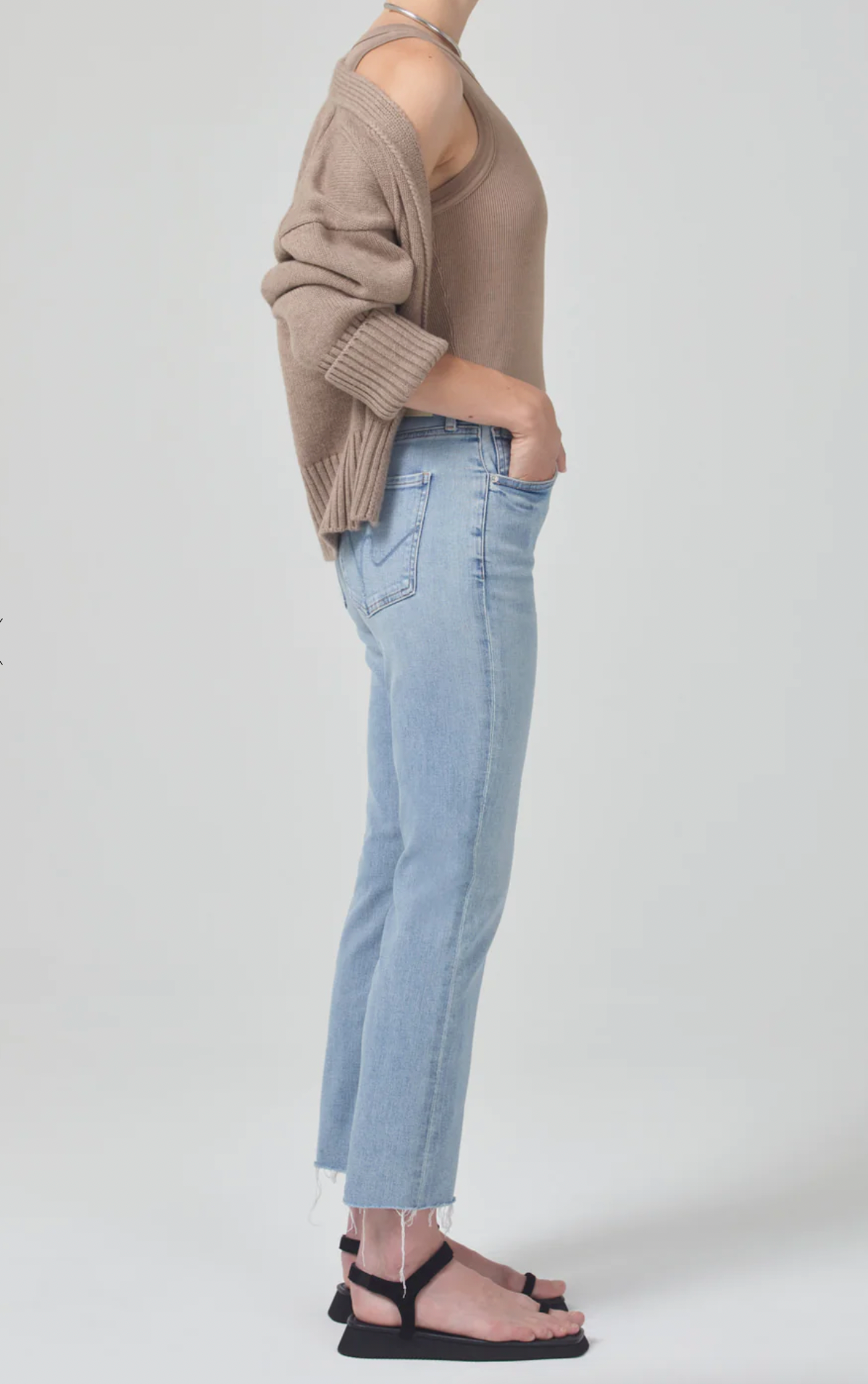 Isola Mid Rise Cropped Boot In Lyric