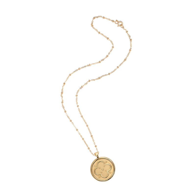 LOVE JW Small Pendant Coin Necklace
