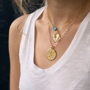 
            
                Load image into Gallery viewer, FOREVER JW Original Pendant Coin Necklace
            
        