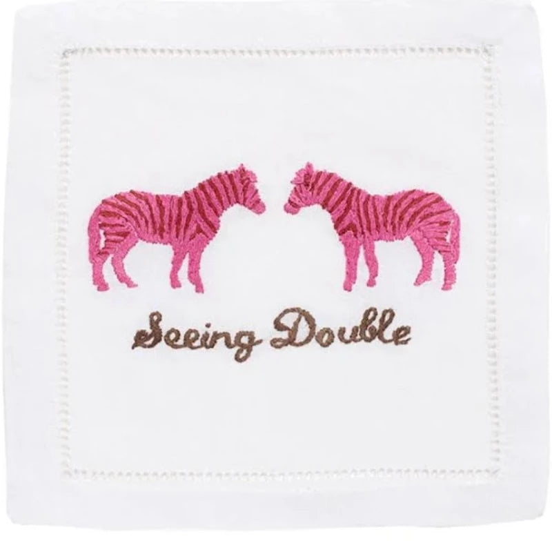 Seeing Double Cocktail Napkin (set of 4)